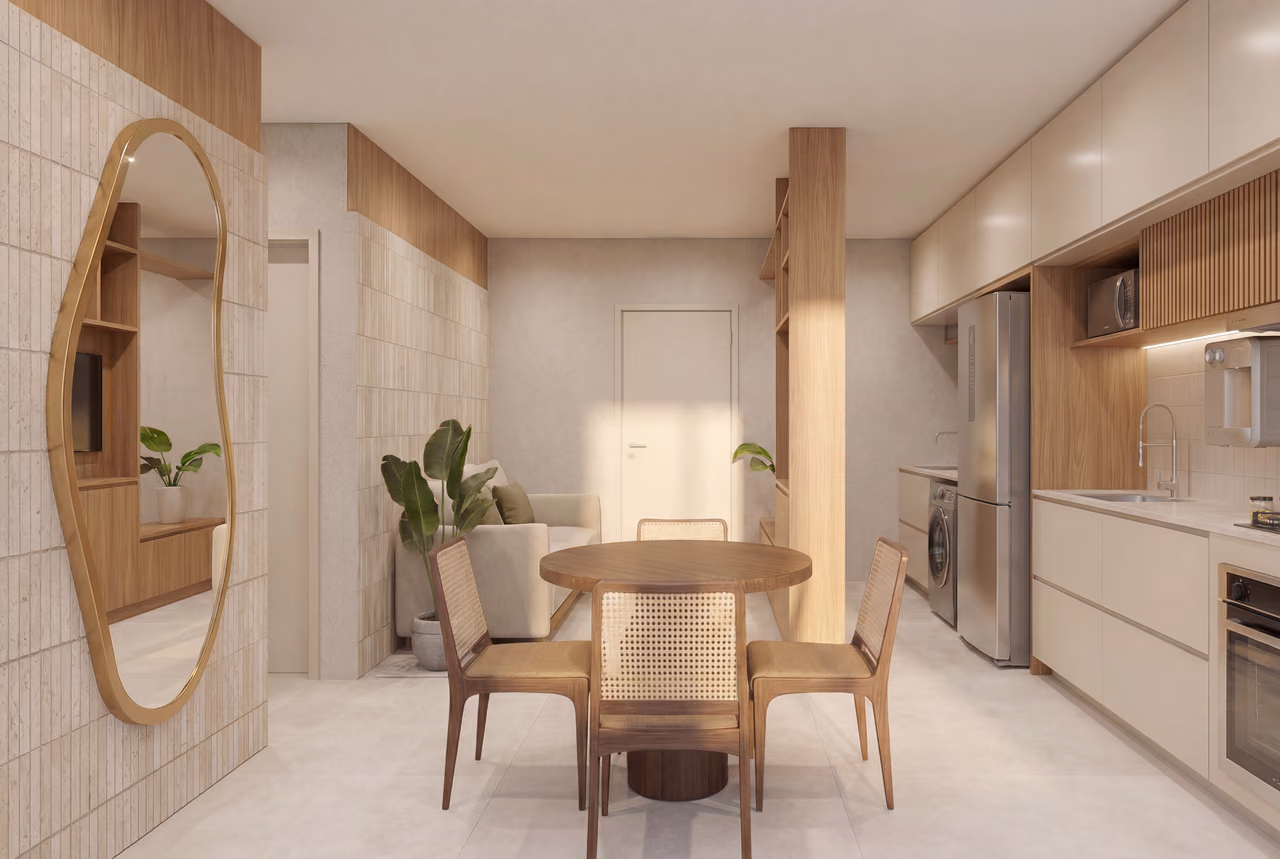 Apartamento - Cozinha integrada