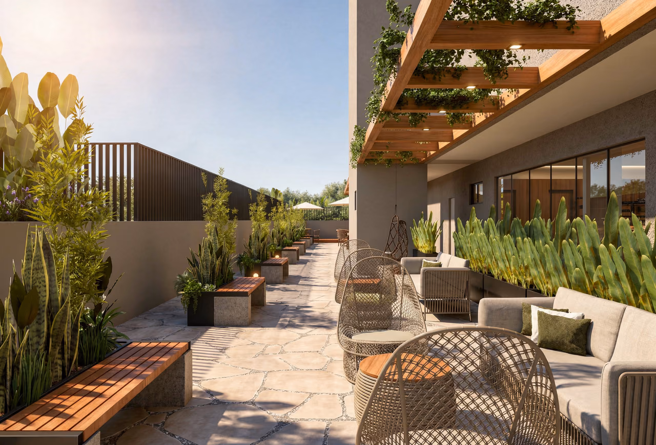 Área comum - Lounge externo